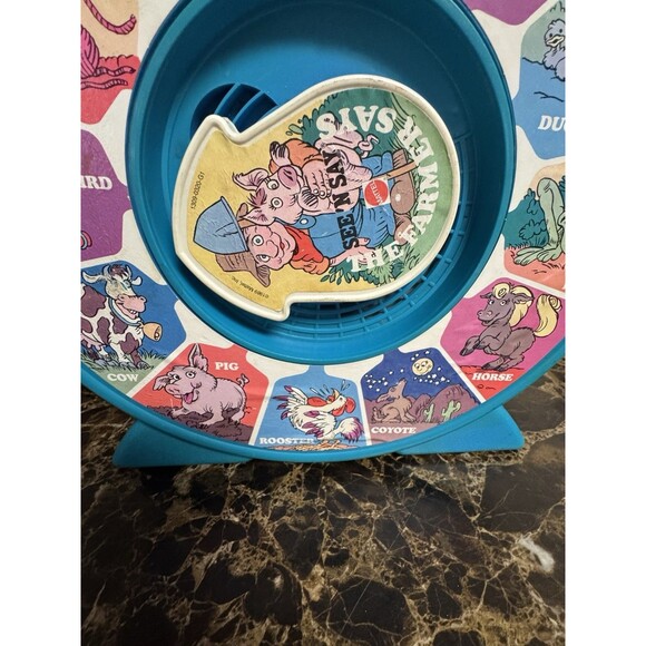 Vintage 1989 Mattel See’n Say The Farmer Says Toy Works - Picture 10 of 16